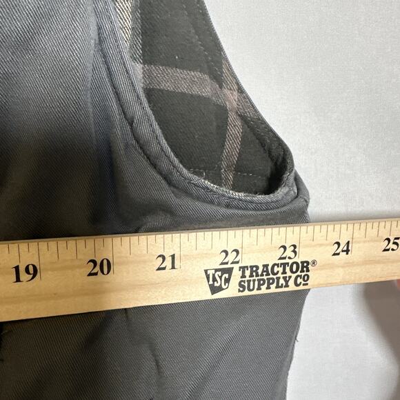 Field & Stream Men's LARGE HUNTING WINTER Full-Zip Vest GRAY COTTON TWILL - Picture 3 of 9